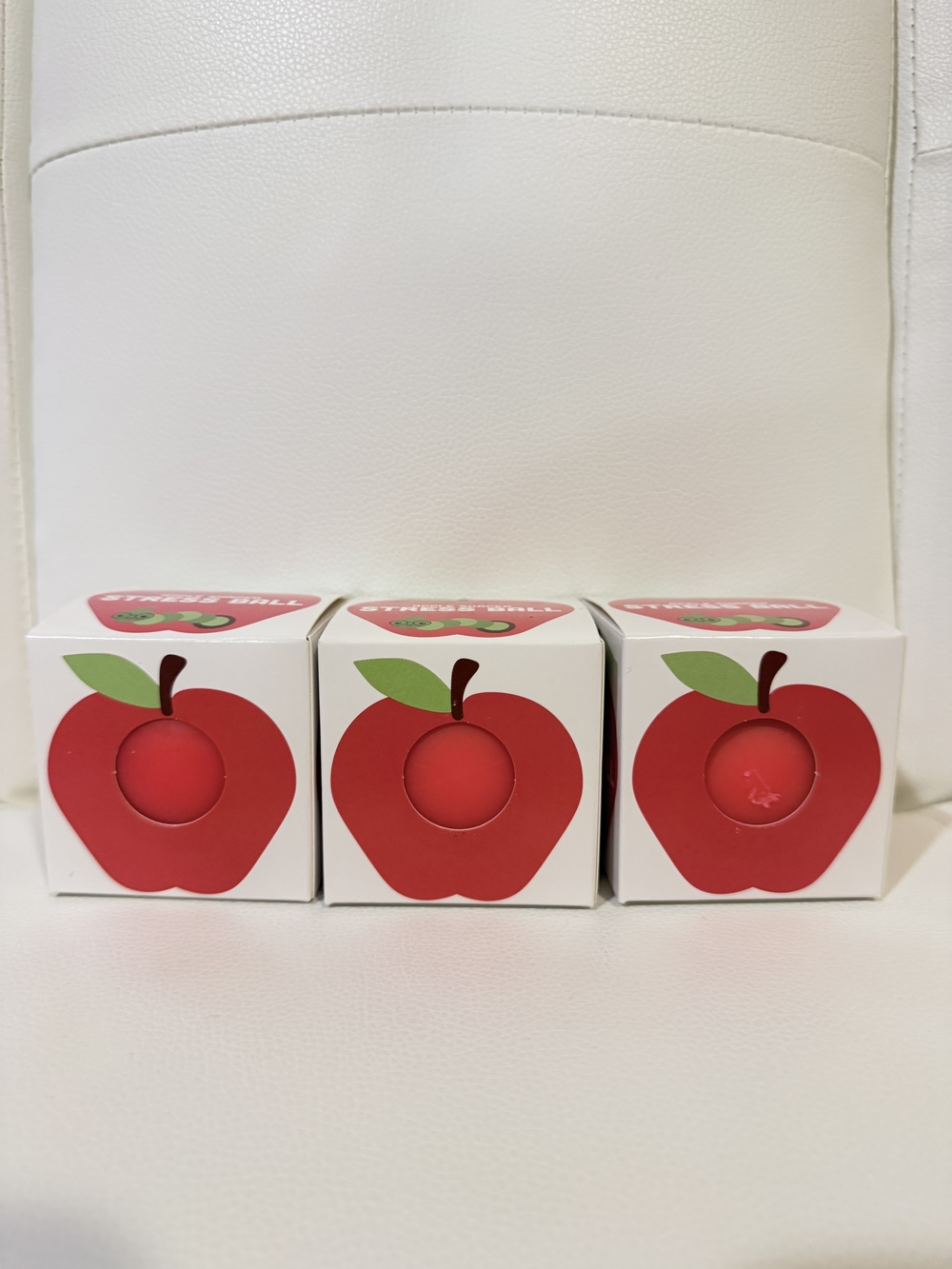 Apple Squishy Stress Ball 3x